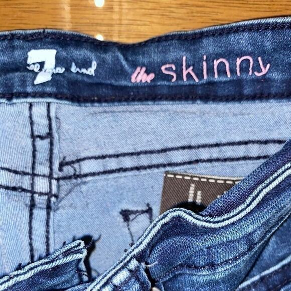 7 FOR ALL MANKIND GILS “SKINNY” JEAN SIZE 10 MINT - Picture 4 of 5